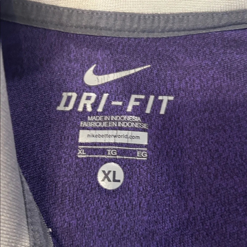 Nike Purple and Yellow LSU‎ Pullover